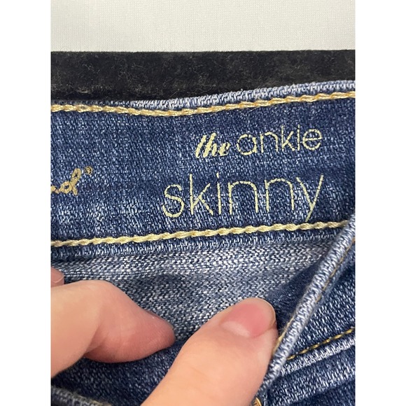 7 For All Mankind The Ankle‎ Skinny Jeans Medium Wash Women's Size 27 - Picture 4 of 12